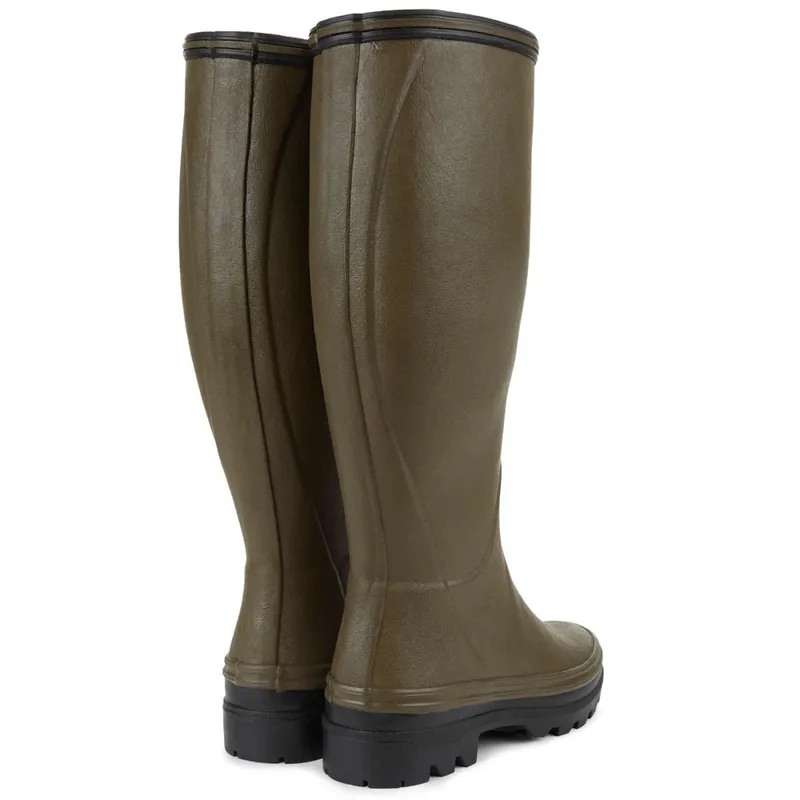 Le Chameau Ladies Giverny Jersey Lined Wellington Boot Vert Chameau-1
